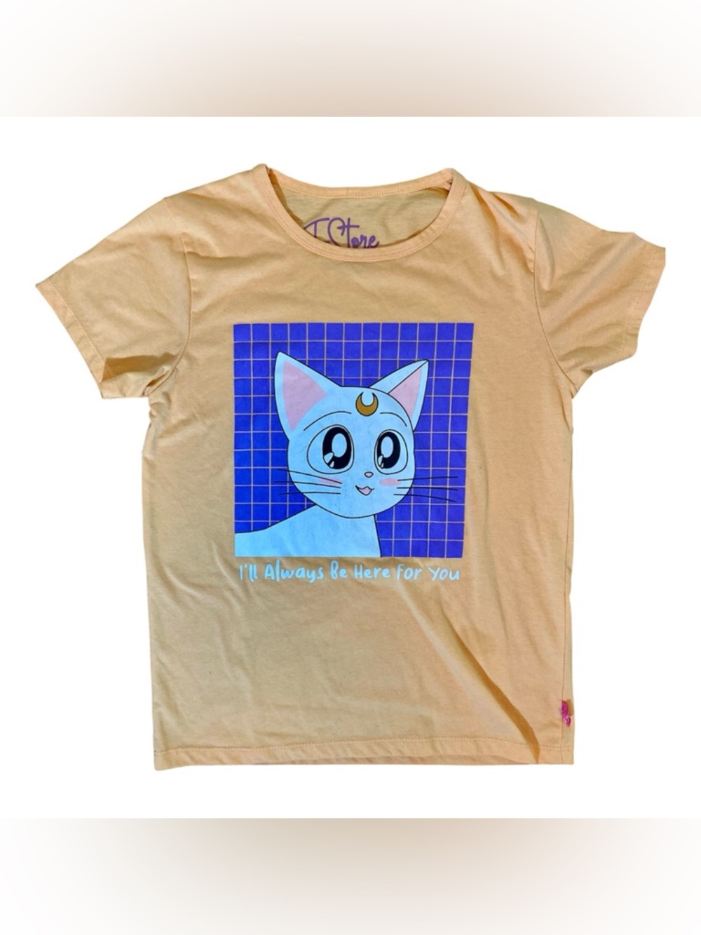 Sailor Moon Artemis Tee Pastel Peach Size Small/Medium
